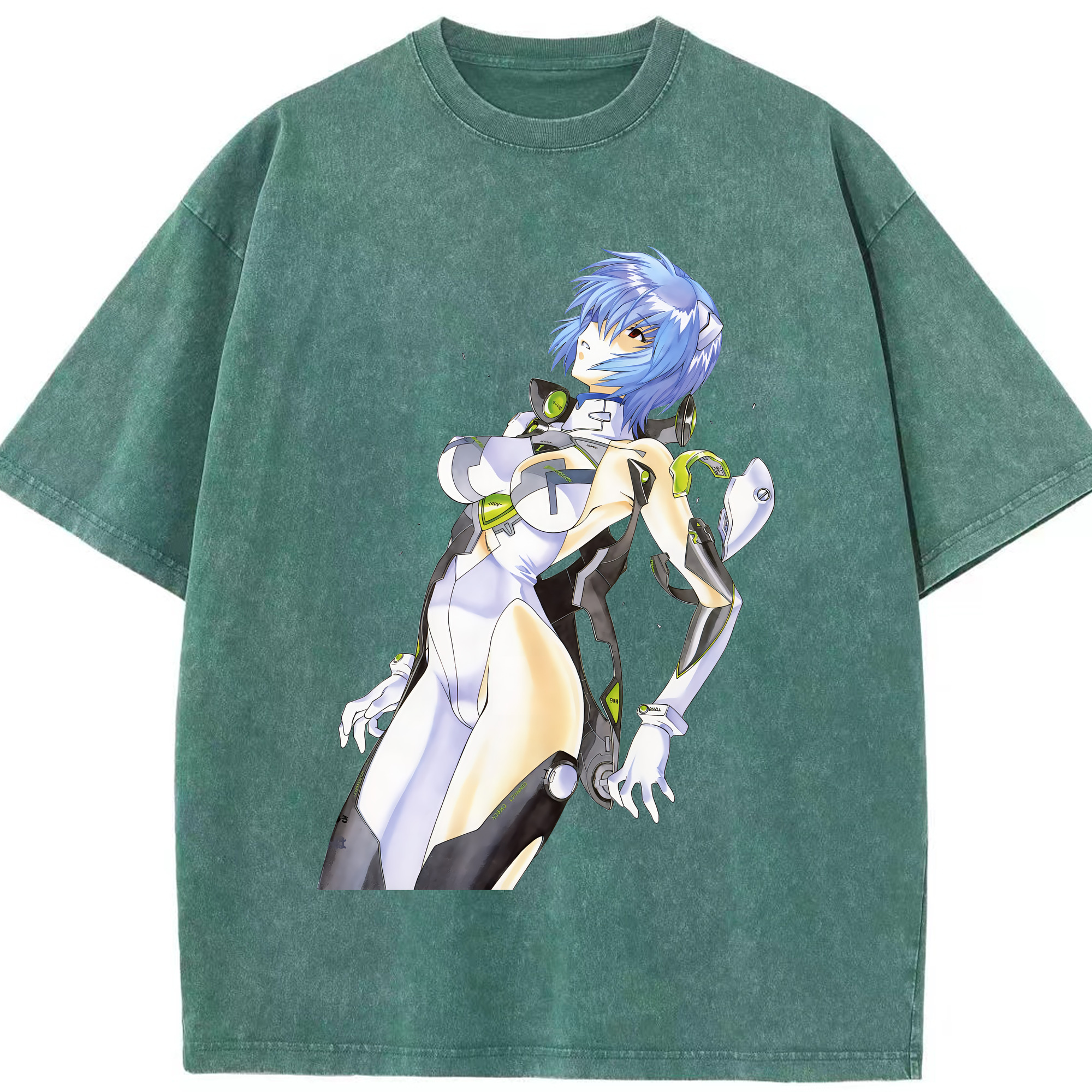 （画像用） EVA 新世紀エヴァンゲリオン 綿100% ヴィンテージ風 半袖Tシャツ（フロントプリント）